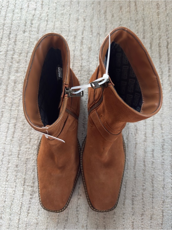 NWT Dingo Men’s Whiskey Suede Leather Harness Boots Size 12D main image 6